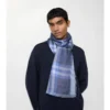 Reversible Check Wool Silk Scarf