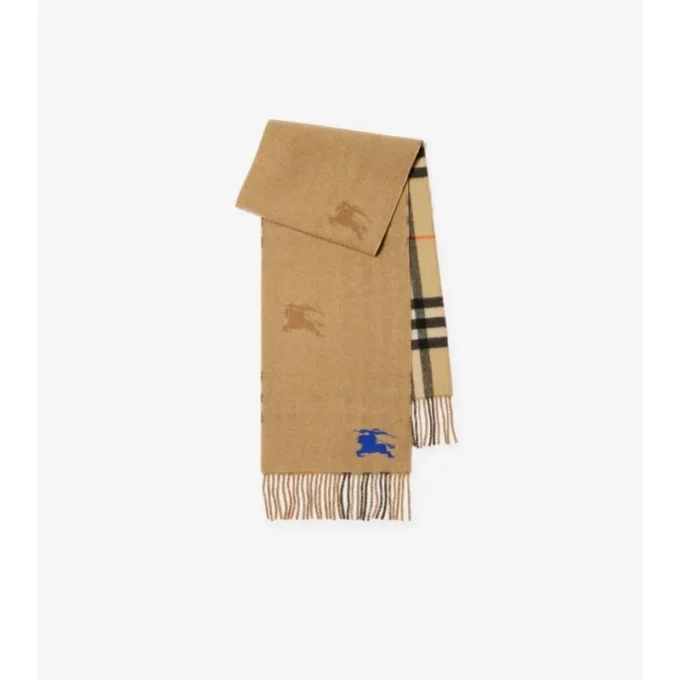 Reversible Ekd Check Cashmere Scarf