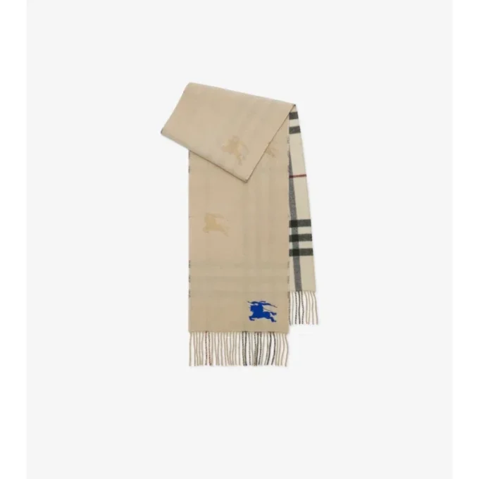 Reversible Ekd Check Cashmere Scarf
