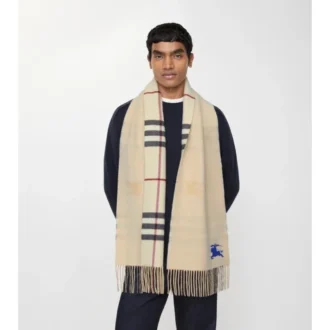 Reversible Ekd Check Cashmere Scarf