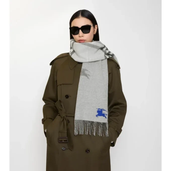 Reversible Ekd Check Cashmere Scarf