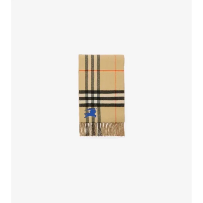 Reversible Ekd Check Cashmere Scarf