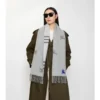 Reversible Ekd Check Cashmere Scarf