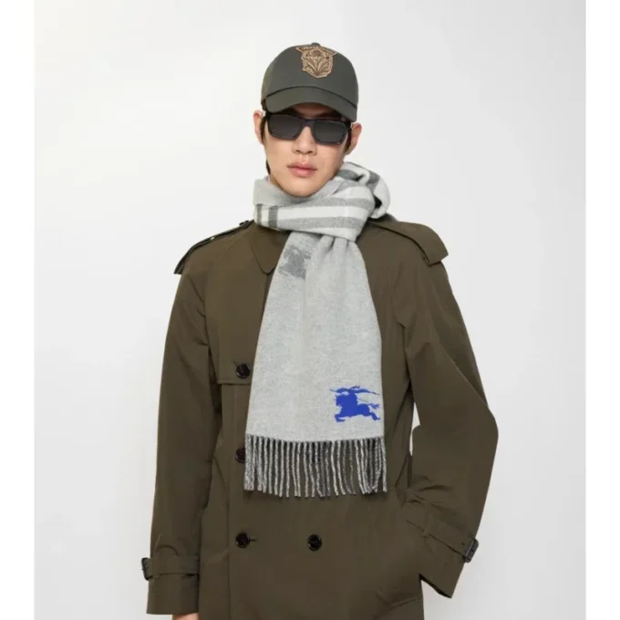 Reversible Ekd Check Cashmere Scarf