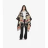 Reversible Ekd Check Wool Cape