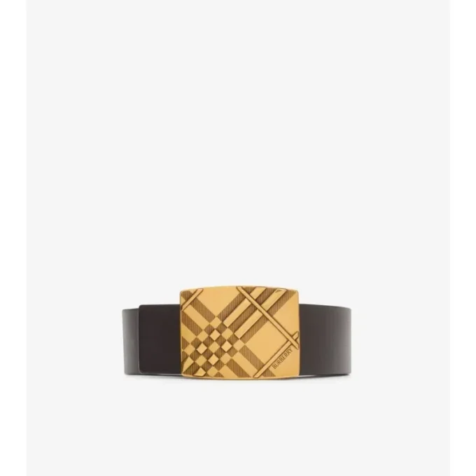 Reversible Engraved Check Belt