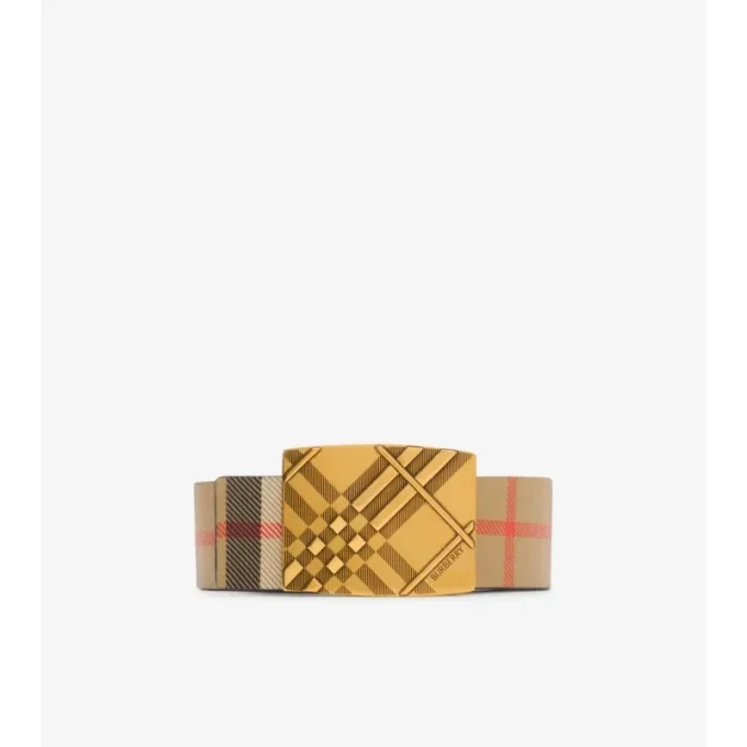 Reversible Engraved Check Belt