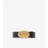 Reversible Leather Oval Knight Stamp Belt 