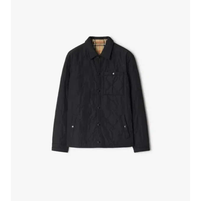 Reversible Quilted Nylon Overshirt
