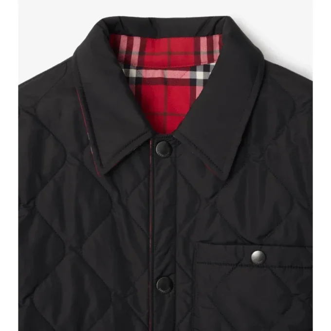 Reversible Quilted Nylon Overshirt