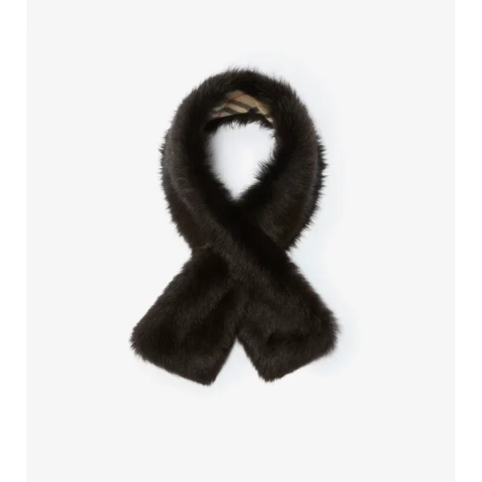 Reversible Shearling Scarf
