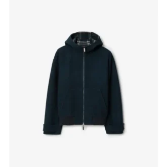 Reversible Wool Hooded Jacket