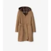 Reversible Wool Hooded Wrap Coat