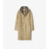 Reversible Wool Hooded Wrap Coat