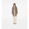 Reversible Wool Hooded Wrap Coat