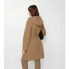 Reversible Wool Hooded Wrap Coat
