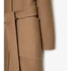 Reversible Wool Hooded Wrap Coat