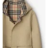 Reversible Wool Hooded Wrap Coat
