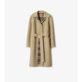 Reversible Wool Wrap Coat