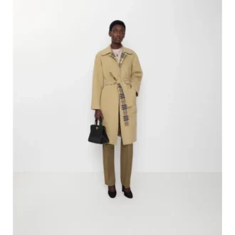 Reversible Wool Wrap Coat