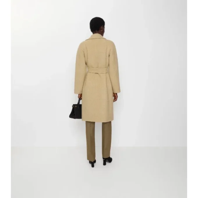 Reversible Wool Wrap Coat