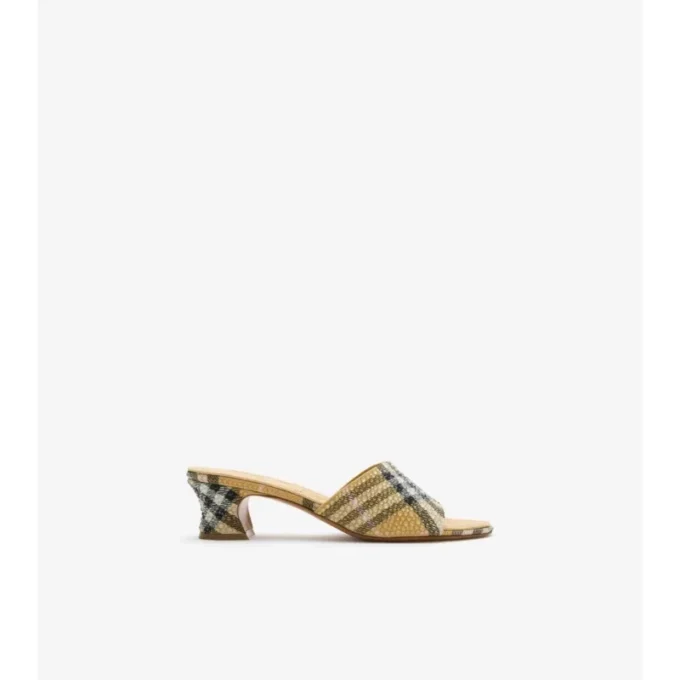 Rhinestone Check Sloane Mules