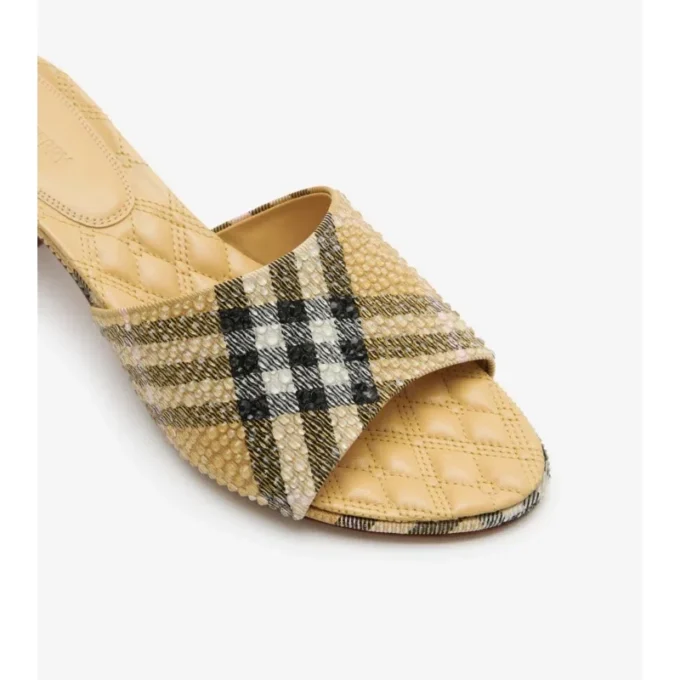 Rhinestone Check Sloane Mules