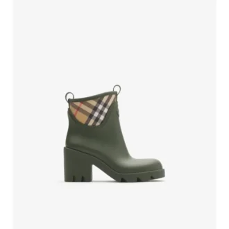 Rubber Marsh Stamp Heeled Low Boots 