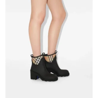 Rubber Marsh Stamp Heeled Low Boots 