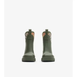 Rubber Marsh Stamp Heeled Low Boots 