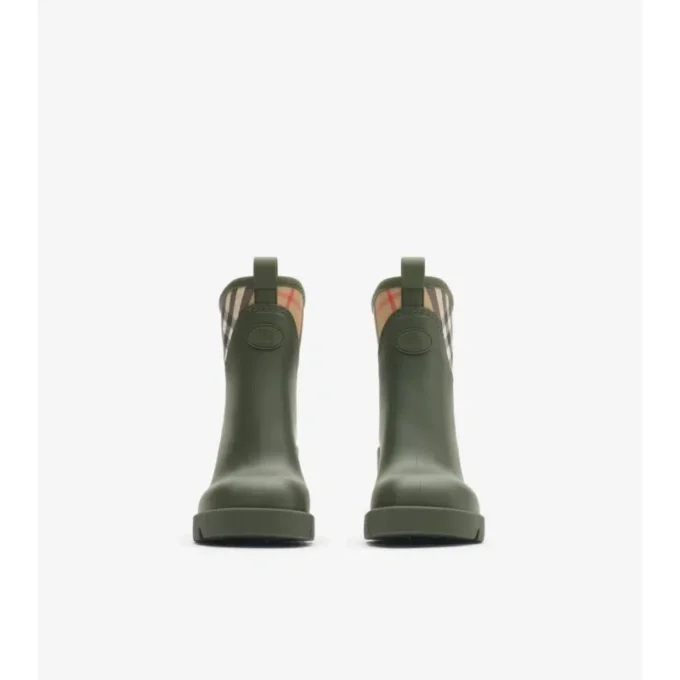 Rubber Marsh Stamp Heeled Low Boots 