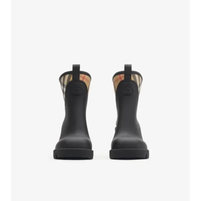 Rubber Marsh Stamp Heeled Low Boots 