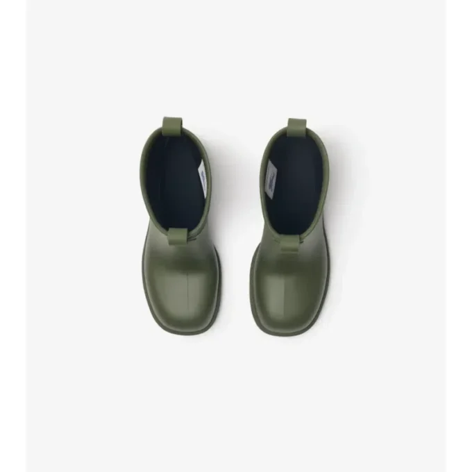 Rubber Marsh Stamp Heeled Low Boots 