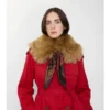 Scarf Trim Shearling Collar