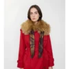 Scarf Trim Shearling Collar