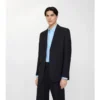 Seersucker Cotton Linen Tailored Jacket