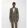 Sharkskin Wool Tailored Jacket