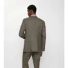 Sharkskin Wool Tailored Jacket