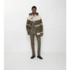 Sharkskin Wool Tailored Trousers