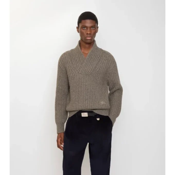 Shawl Collar Wool Sweater