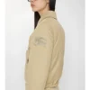 Shearling Collar Gabardine Jacket