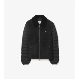 Shearling Nylon Puffer Jacket