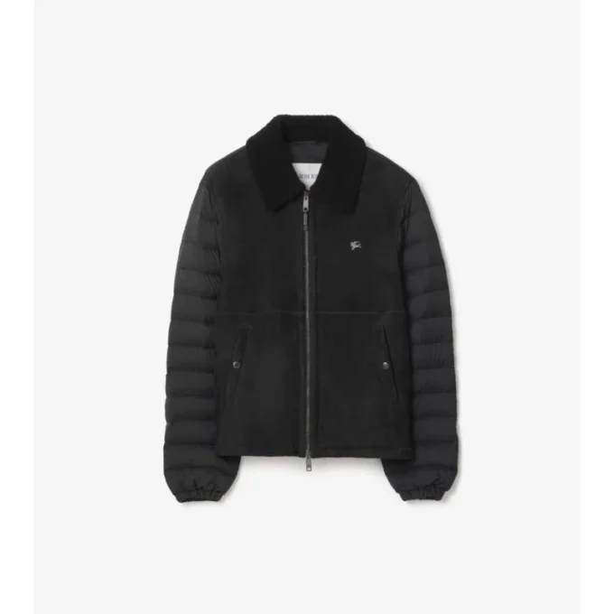Shearling Nylon Puffer Jacket