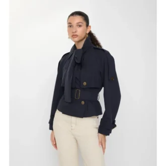 Short Canvas Trerose Trench Coat