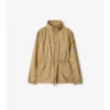 Short Checker-Tape Nylon Parka