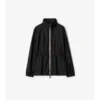 Short Checker-Tape Nylon Parka