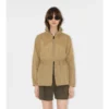 Short Checker-Tape Nylon Parka