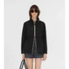 Short Checker-Tape Nylon Parka