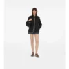 Short Checker-Tape Nylon Parka