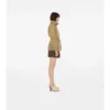 Short Checker-Tape Nylon Parka
